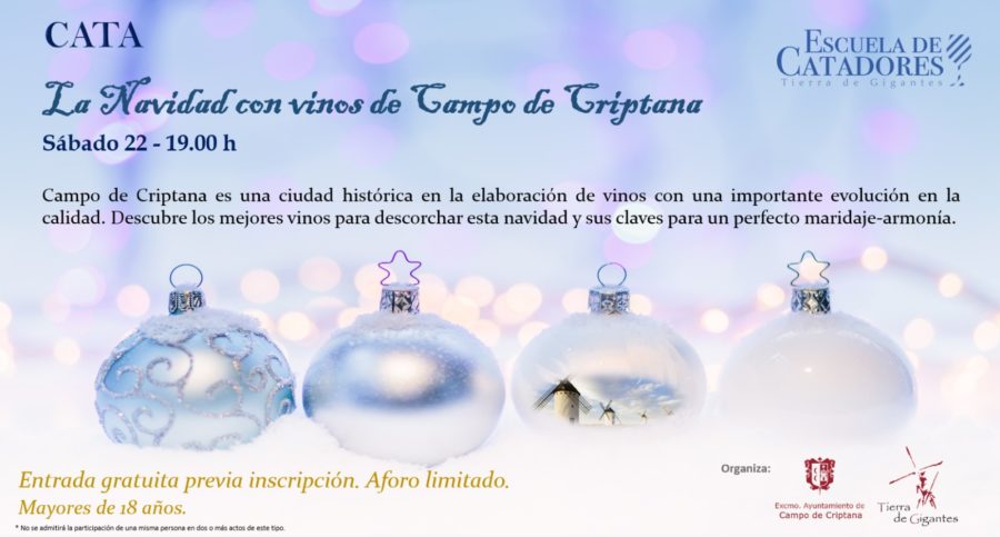 Cata: “La Navidad con vinos de Campo de Criptana”
