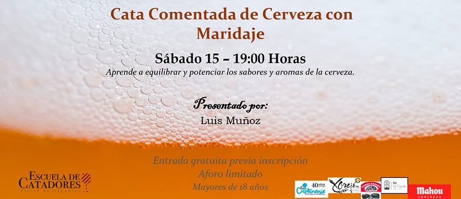 Cata Comentada de Cerveza con Maridaje