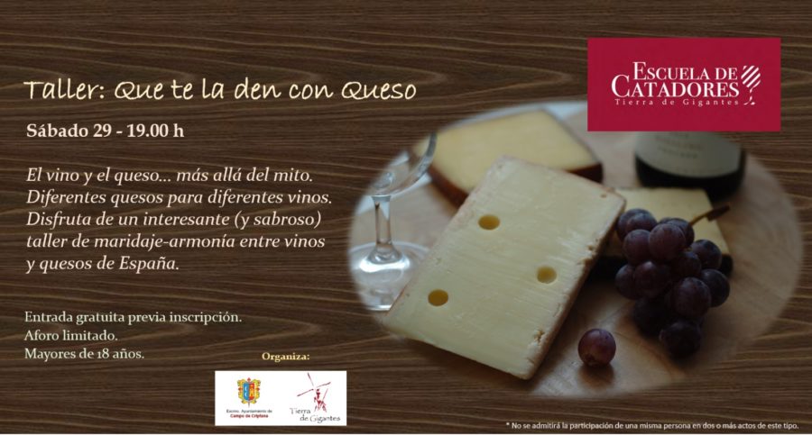 Taller-Maridaje: “Que te la den con queso”