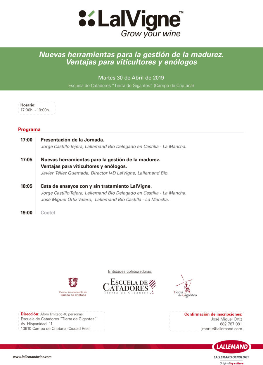 Jornada técnica “Nuevas herramientas para la gestión de la madurez. Ventajas para viticultores y enólogos”.