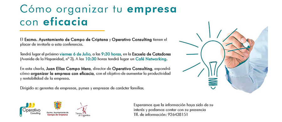 Escuela de Catadores acoge la conferencia «Cómo organizar tu empresa con eficacia»