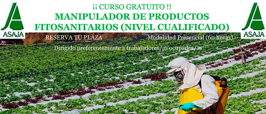 Curso gratuito de manipulador de productos fitosanitarios